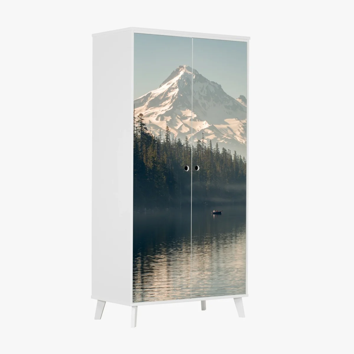 Sticker pour armoire sérénité au lac alpin – Wallnifity® Sticker pour armoire sérénité au lac alpin – Wallnifity®