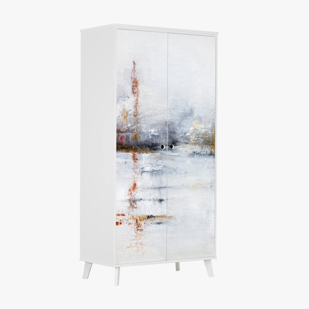Sticker pour armoire brumes et reflets dorés – Wallnifity®