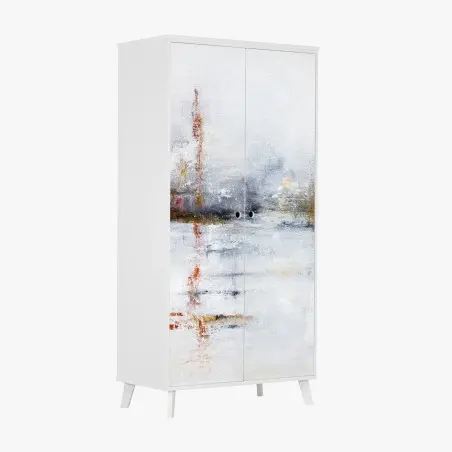 Sticker pour armoire brumes et reflets dorés – Wallnifity®