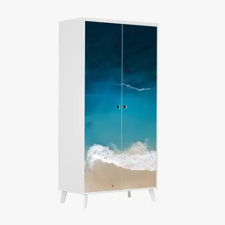 Sticker pour armoire vue aérienne paradisiaque de Nusa Penida – Wallnifity®