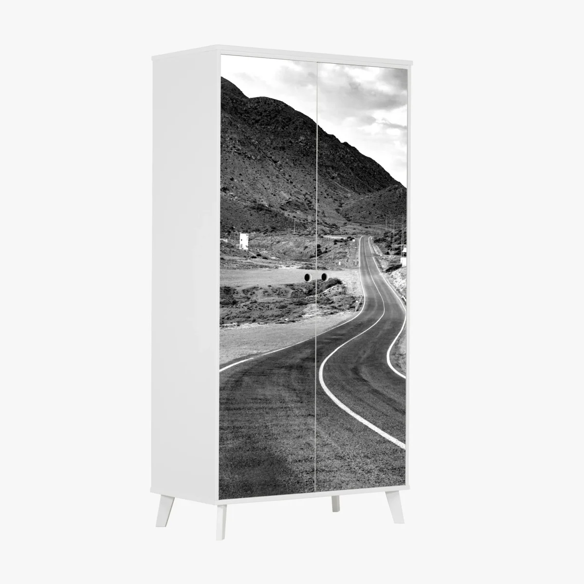Sticker pour armoire route sinueuse vers les montagnes – Wallnifity® Sticker pour armoire route sinueuse vers les montagnes – Wallnifity®