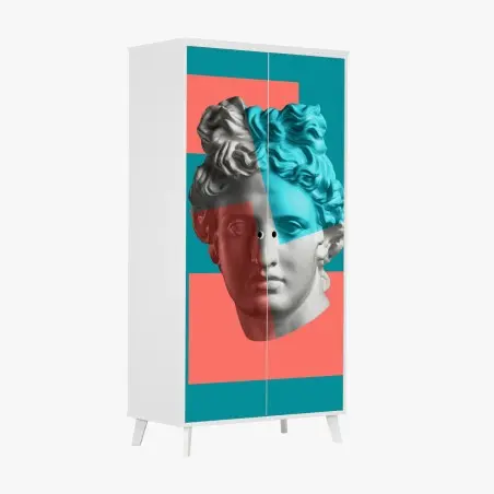 Sticker pour armoire buste antique revisité en pop art – Wallnifity®