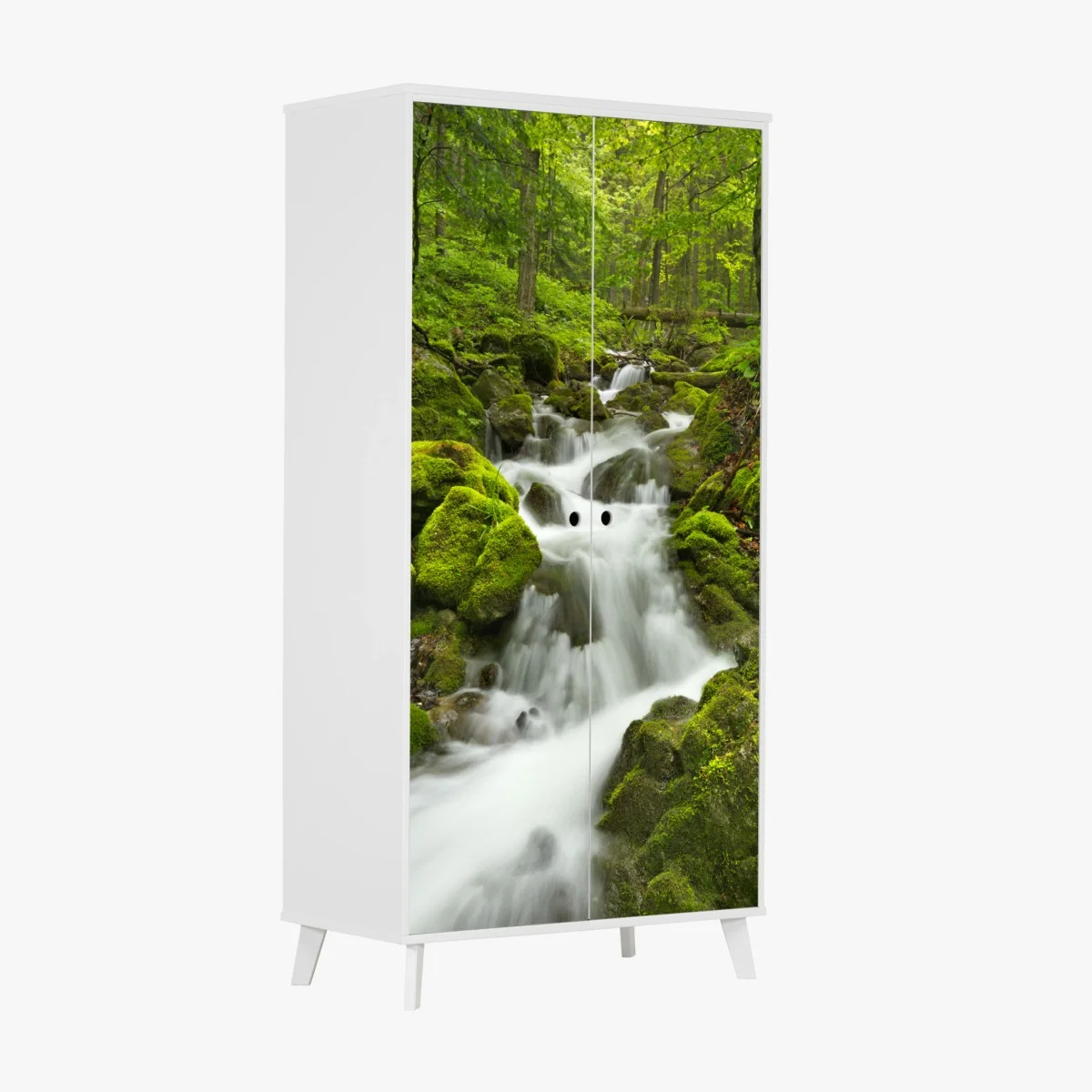 Sticker pour armoire cascade féerique de Slovenský Raj – Wallnifity® Sticker pour armoire cascade féerique de Slovenský Raj – Wallnifity®