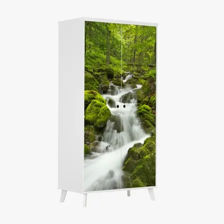 Sticker pour armoire cascade féerique de Slovenský Raj – Wallnifity®