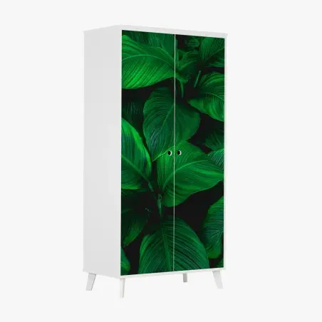 Sticker pour armoire feuillage tropical luxuriant – Wallnifity®