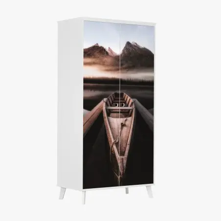 Sticker pour armoire barque au lever du jour – Wallnifity®