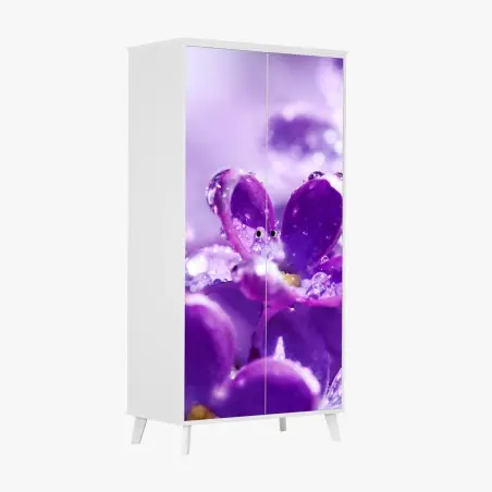 Sticker pour armoire lilas en rosée matinale – Wallnifity®