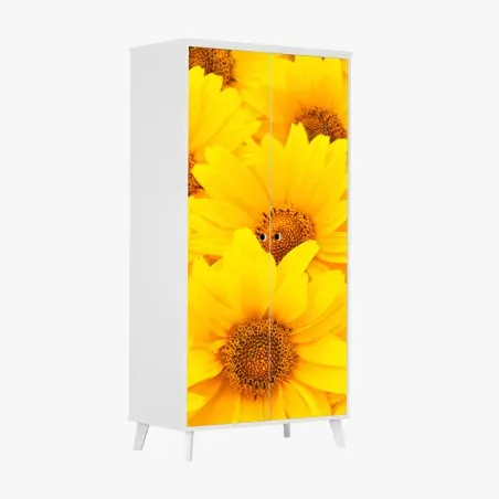 Sticker pour armoire éclat de tournesols jaunes – Wallnifity®