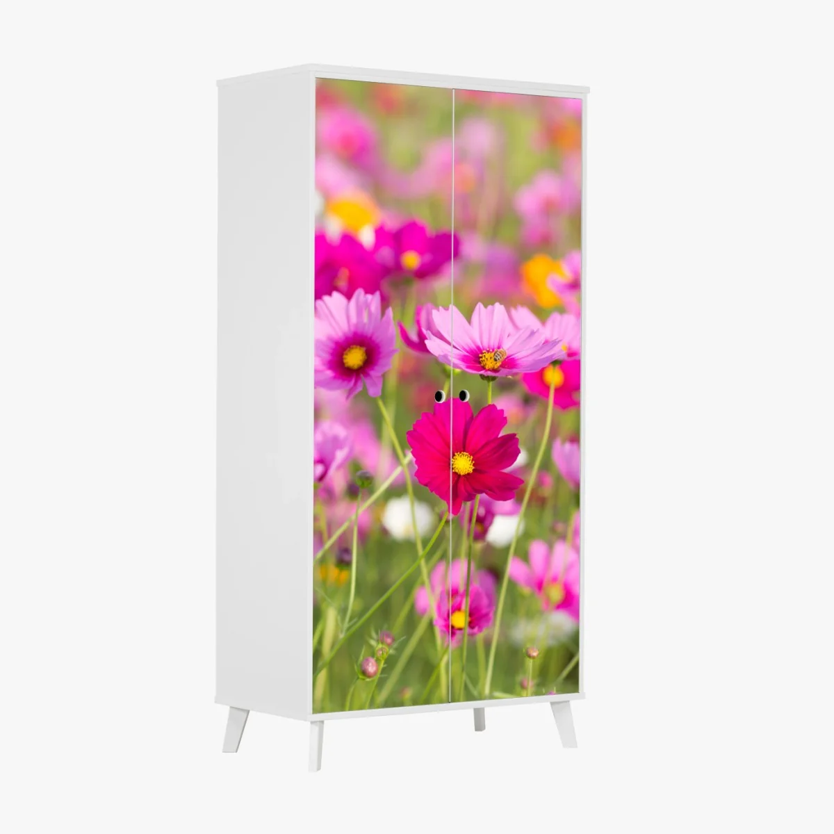 Sticker pour armoire champ de cosmos roses en fleurs – Wallnifity® Sticker pour armoire champ de cosmos roses en fleurs – Wallnifity®
