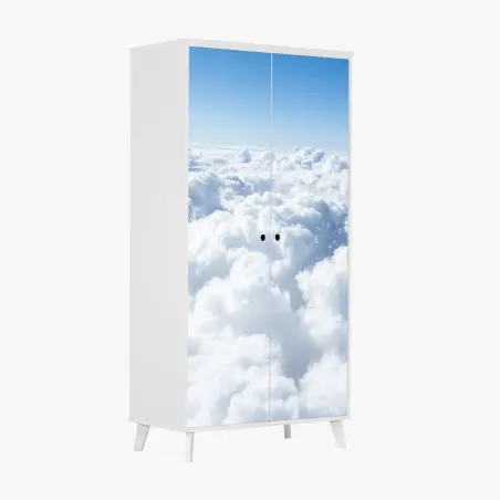 Sticker pour armoire mer de nuages et ciel bleu – Wallnifity®