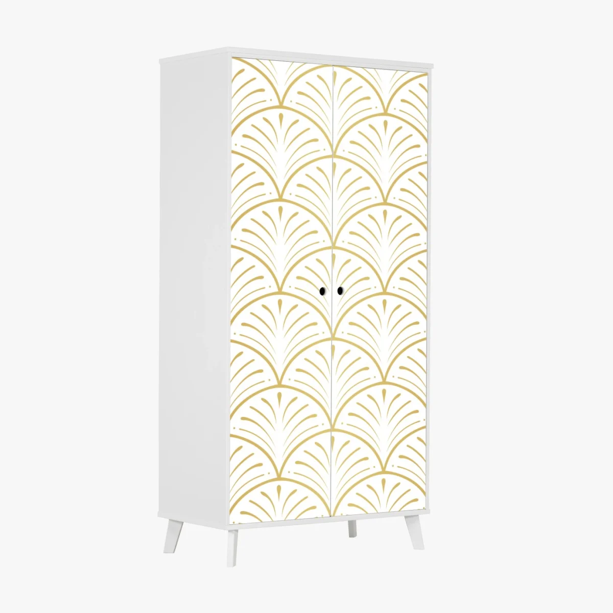 Sticker pour armoire motif art déco doré en éventail – Wallnifity® Sticker pour armoire motif art déco doré en éventail – Wallnifity®