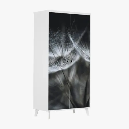Sticker pour armoire souffle de pissenlit en macro – Wallnifity®