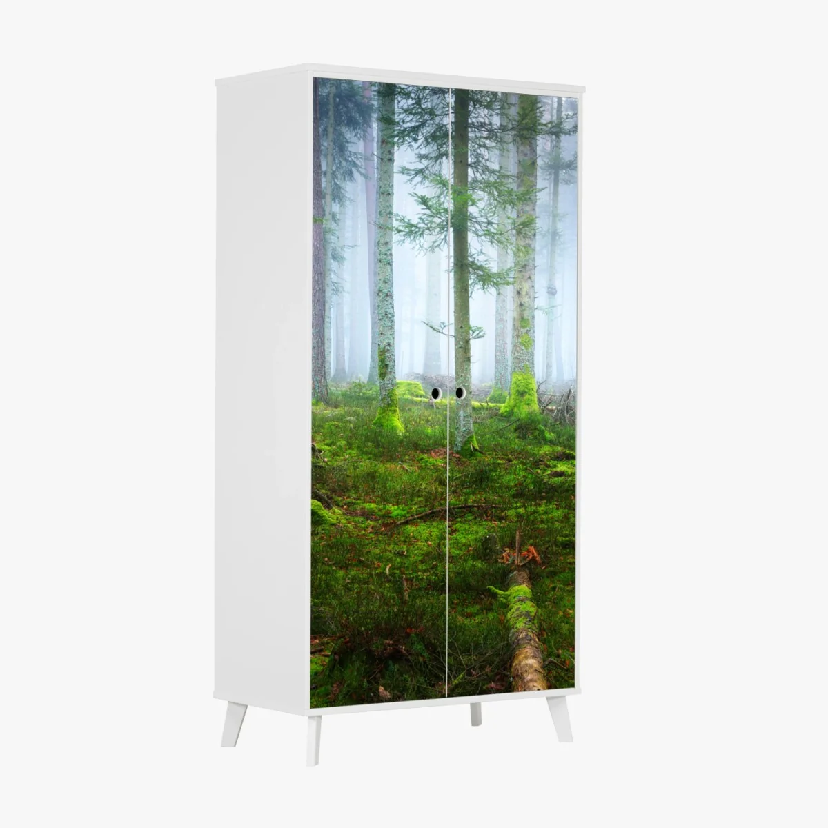 Sticker pour armoire brume mystique dans la forêt d'Alsace – Wallnifity® Sticker pour armoire brume mystique dans la forêt d'Alsace – Wallnifity®