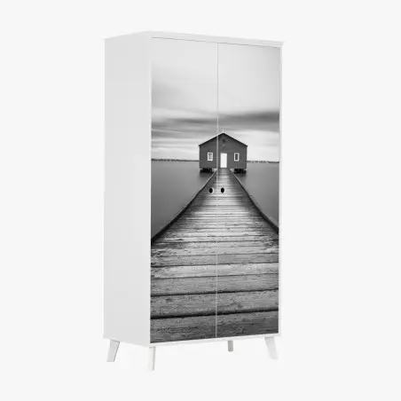 Sticker pour armoire cabane au bout de la jetée – Wallnifity®