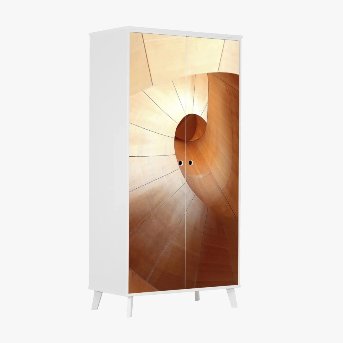 Sticker pour armoire spirale architecturale en bois – Wallnifity® Sticker pour armoire spirale architecturale en bois – Wallnifity®