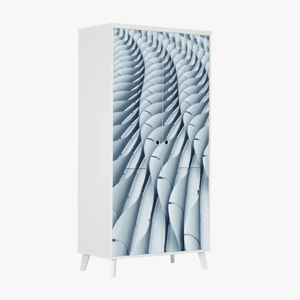 Sticker pour armoire vagues métalliques motif architectural moderne – Wallnifity® Sticker pour armoire vagues métalliques motif architectural moderne – Wallnifity®