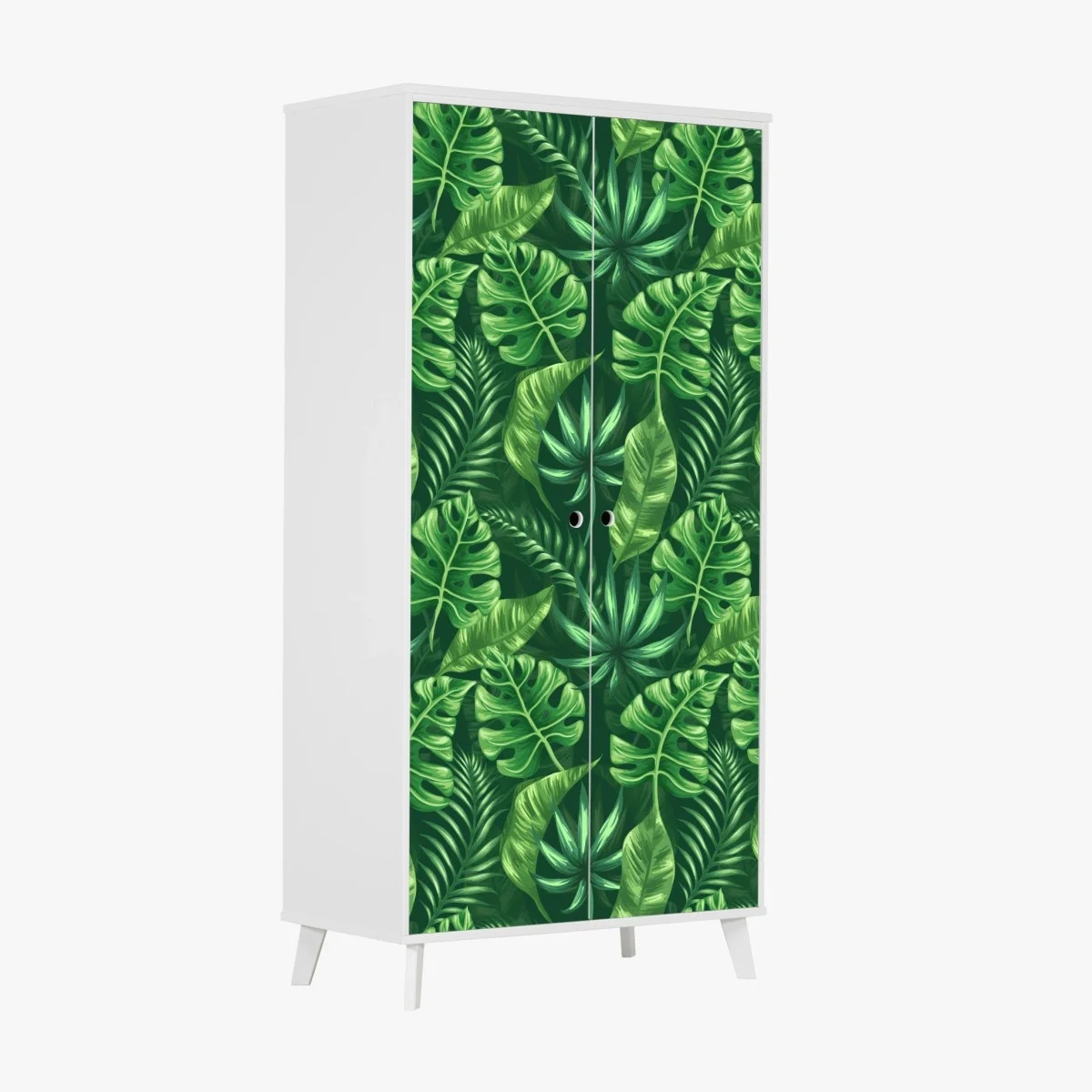 Sticker pour armoire motif tropical de feuilles vertes – Wallnifity® Sticker pour armoire motif tropical de feuilles vertes – Wallnifity®