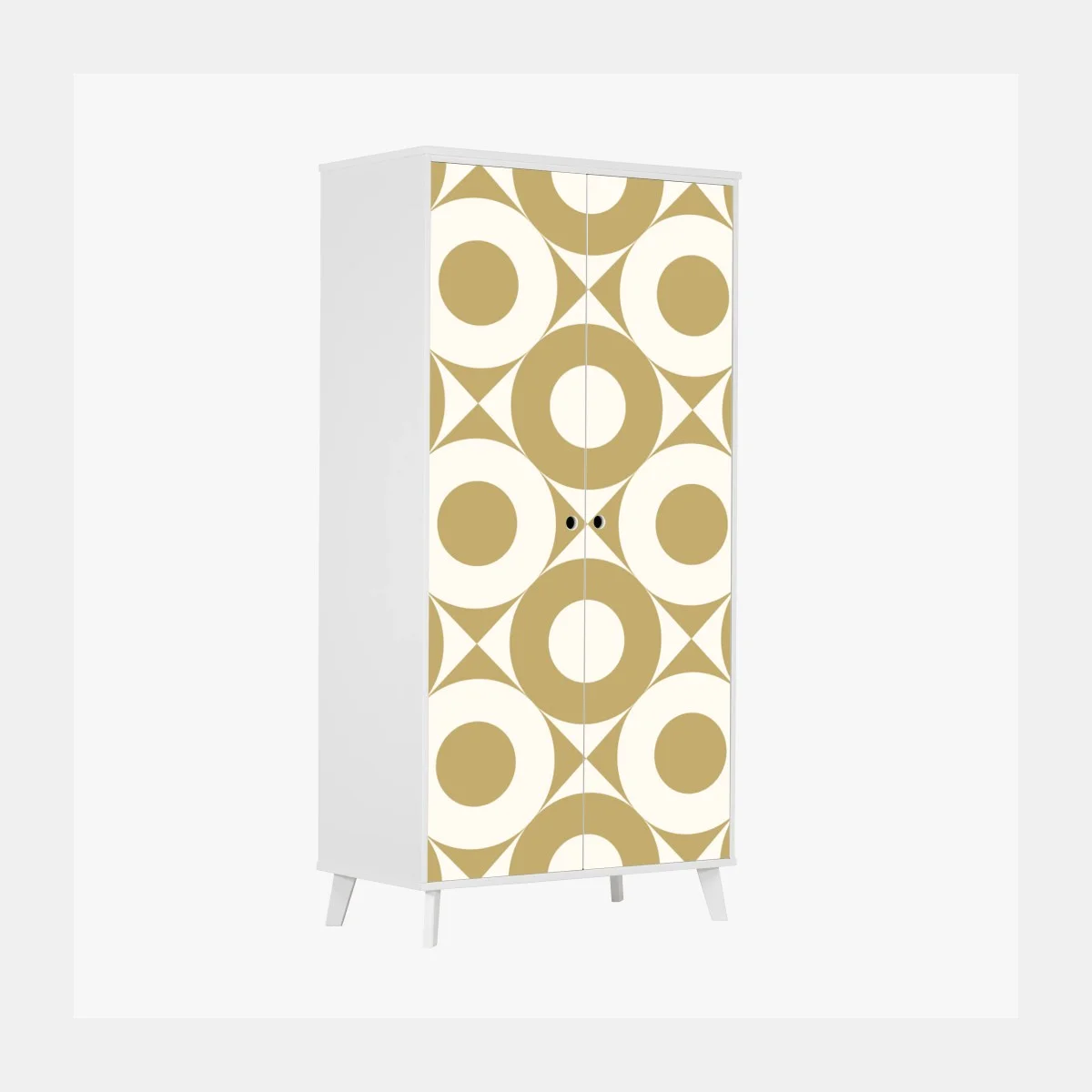 Sticker pour armoire motif géométrique rétro beige et crème – Wallnifity® Sticker pour armoire motif géométrique rétro beige et crème – Wallnifity®