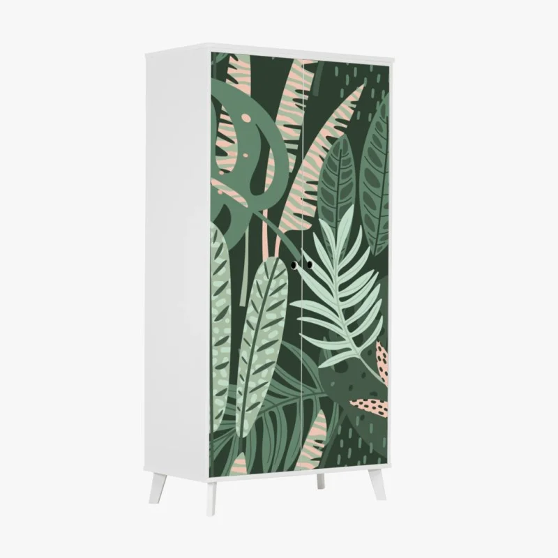 Sticker pour armoire jungle graphique aux feuilles vertes – Wallnifity® Sticker pour armoire jungle graphique aux feuilles vertes – Wallnifity®