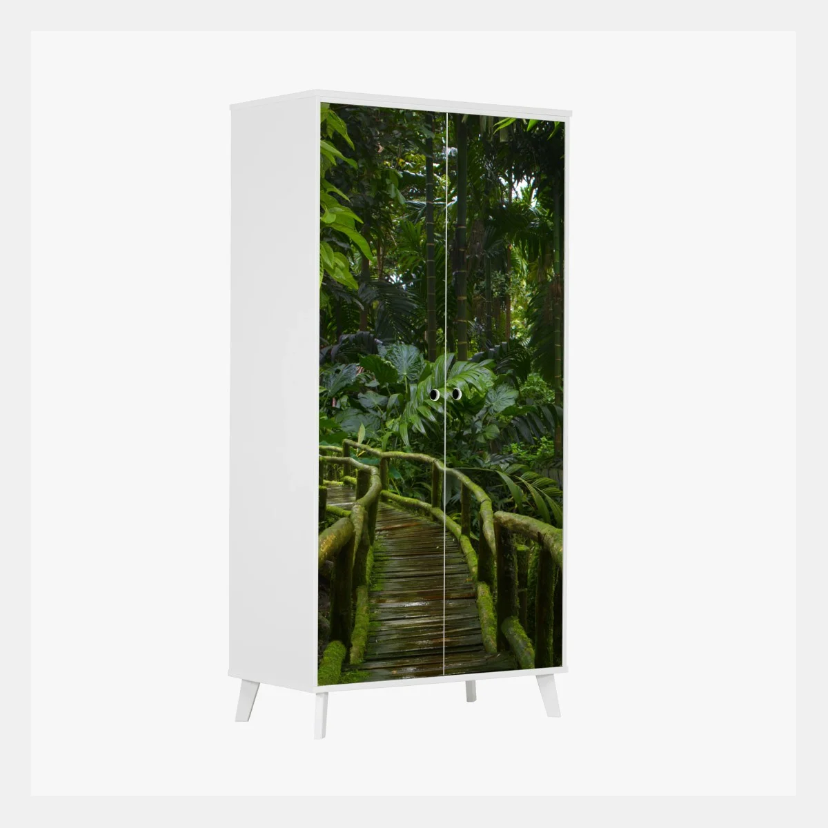 Sticker pour armoire promenade mystérieuse au cœur de la jungle – Wallnifity® Sticker pour armoire promenade mystérieuse au cœur de la jungle – Wallnifity®