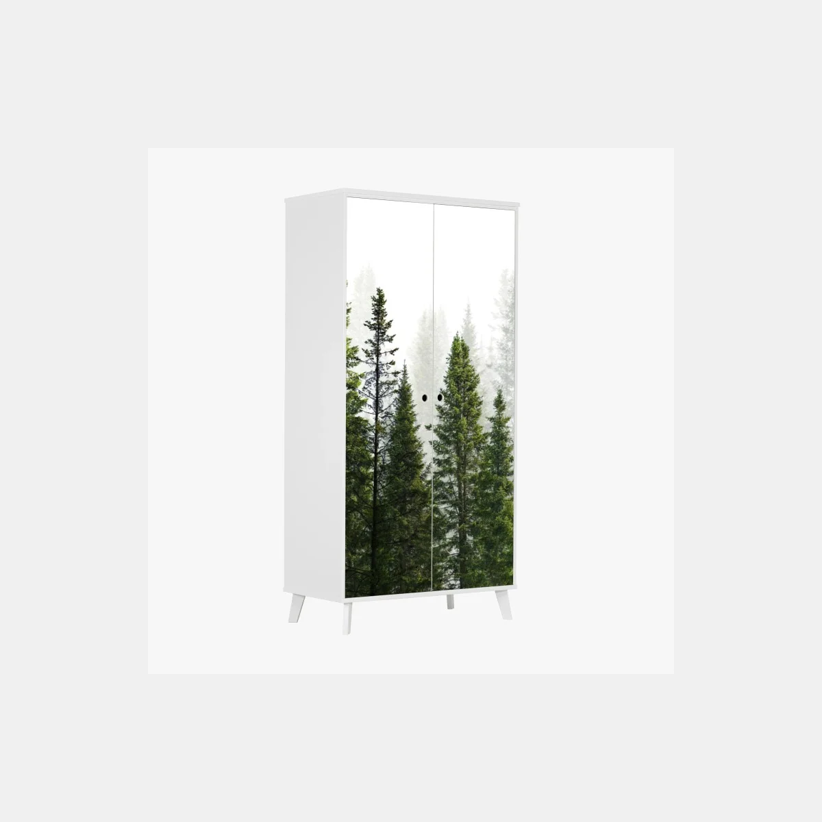 Sticker pour armoire forêt de sapins brumeuse – Wallnifity® Sticker pour armoire forêt de sapins brumeuse – Wallnifity®