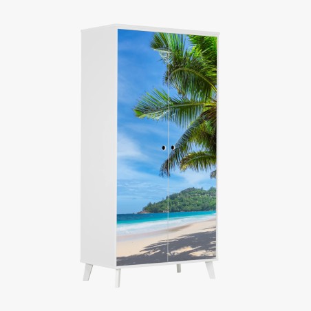 Sticker pour armoire havre tropical au bord de la mer – Wallnifity®