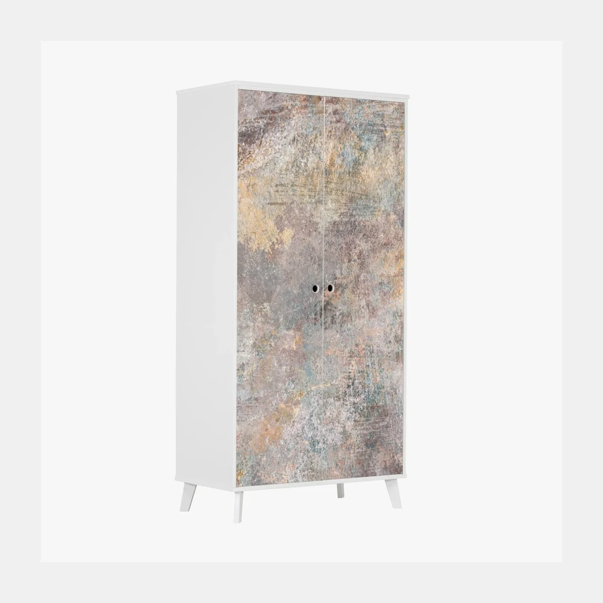 Sticker pour armoire abstraction patinée aux tons terreux et pastels – Wallnifity® Sticker pour armoire abstraction patinée aux tons terreux et pastels – Wallnifity®