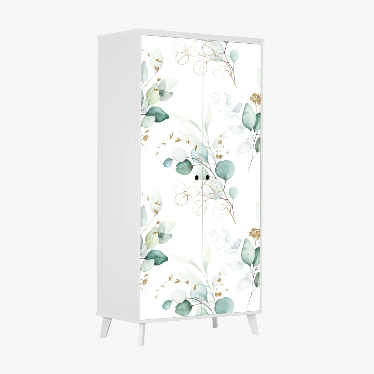 Sticker pour armoire motif botanique aquarelle eucalyptus doré – Wallnifity® Sticker pour armoire motif botanique aquarelle eucalyptus doré – Wallnifity®