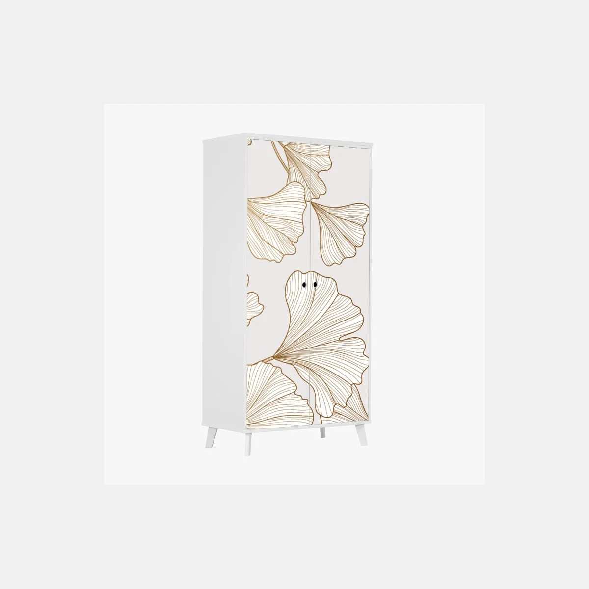Sticker pour armoire motif de ginkgo doré élégant – Wallnifity® Sticker pour armoire motif de ginkgo doré élégant – Wallnifity®