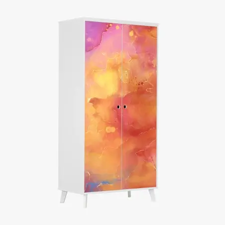 Sticker pour armoire éclat chromatique abstrait – Wallnifity®