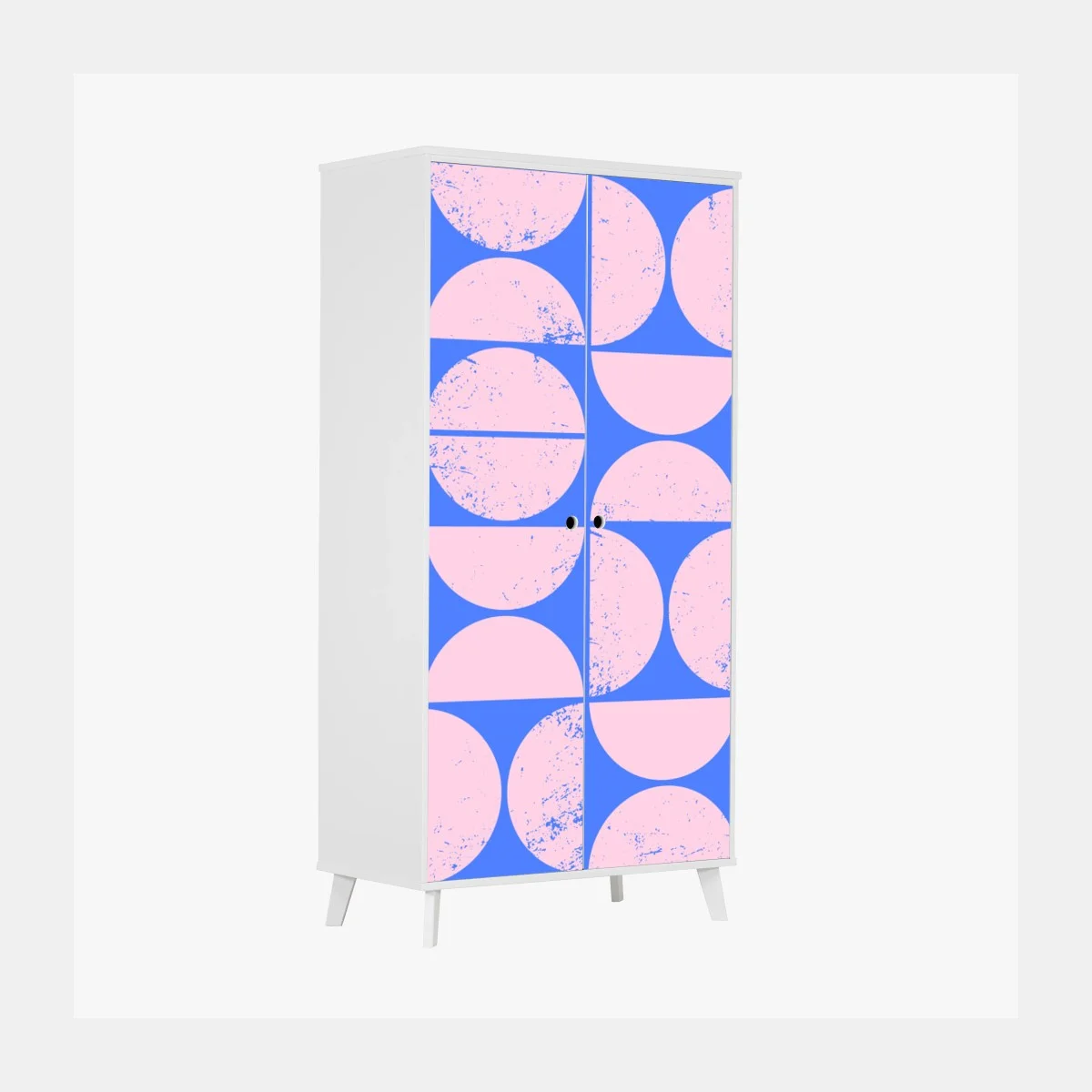 Sticker pour armoire motif géométrique rétro rose et bleu – Wallnifity® Sticker pour armoire motif géométrique rétro rose et bleu – Wallnifity®