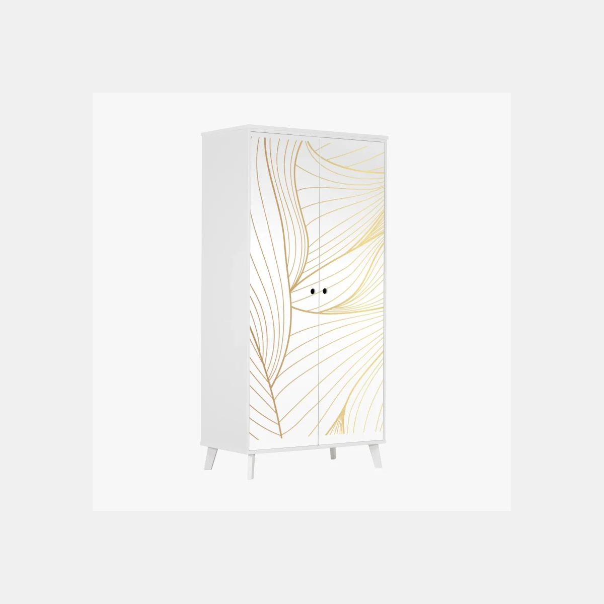 Sticker pour armoire élégance linéaire dorée – Wallnifity® Sticker pour armoire élégance linéaire dorée – Wallnifity®