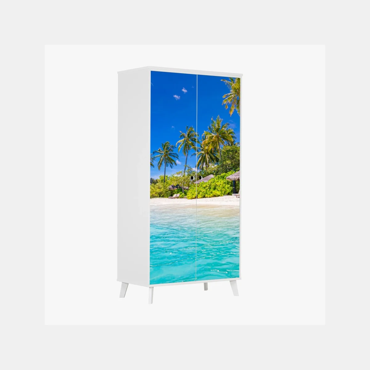Sticker pour armoire plage tropicale paradisiaque bord de mer – Wallnifity® Sticker pour armoire plage tropicale paradisiaque bord de mer – Wallnifity®