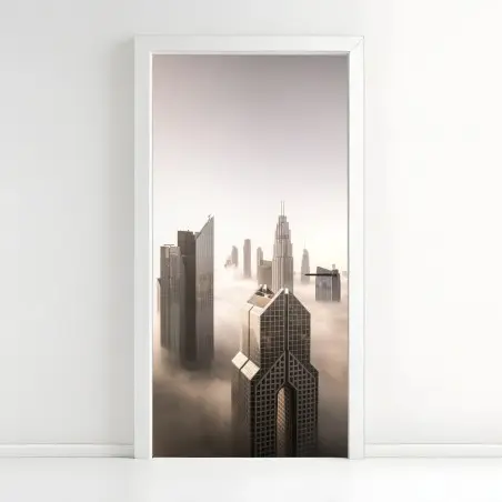 Sticker pour porte brume matinale sur Downtown Dubai – Wallnifity®