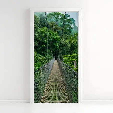 Sticker pour porte passerelle suspendue au-dessus de la canopée – Wallnifity®