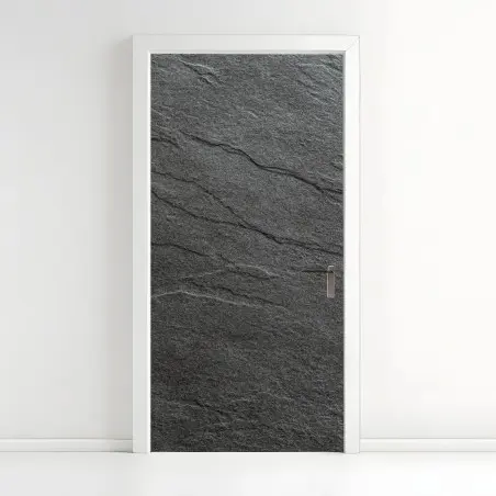 Sticker pour porte texture d'ardoise naturelle – Wallnifity®