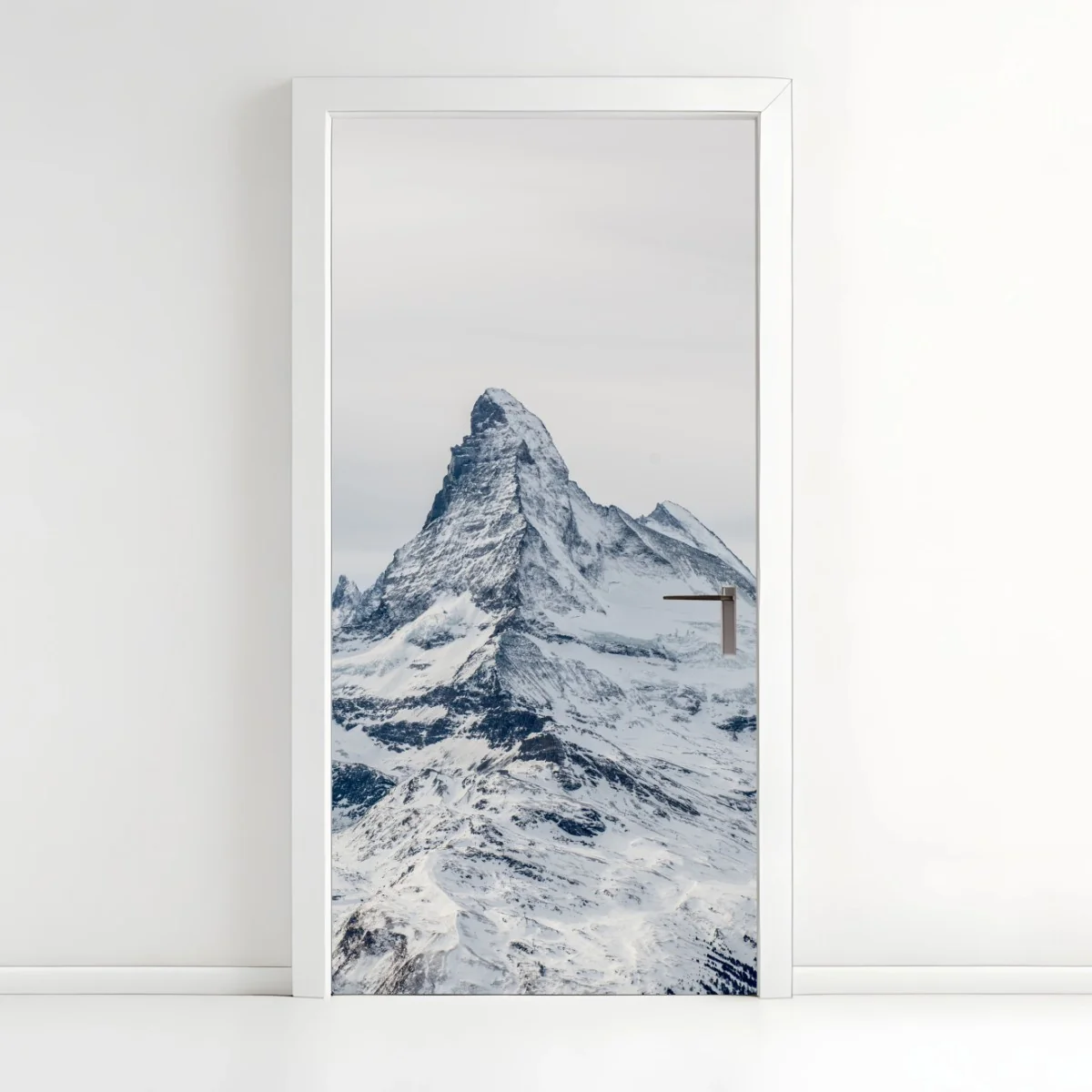 Sticker pour porte paysage majestueux du Cervin enneigé – Wallnifity® Sticker pour porte paysage majestueux du Cervin enneigé – Wallnifity®