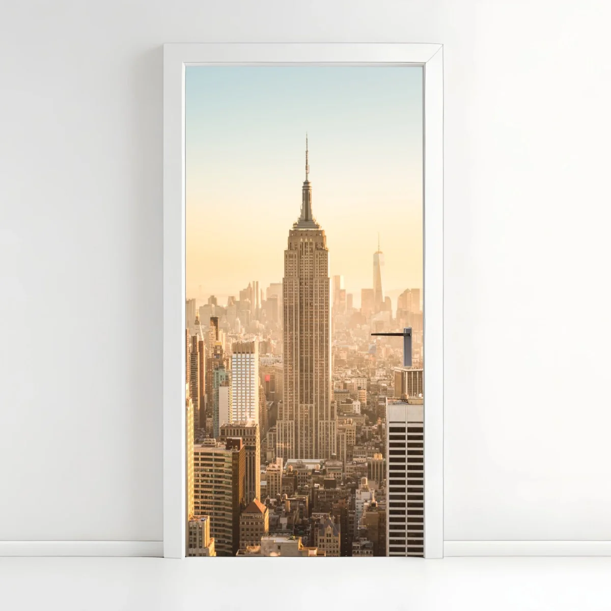 Sticker pour porte vue iconique de New York au coucher de soleil – Wallnifity® Sticker pour porte vue iconique de New York au coucher de soleil – Wallnifity®