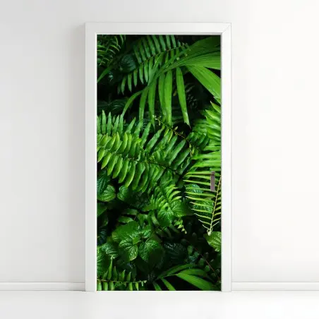 Sticker pour porte jardin vertical tropical luxuriant – Wallnifity®