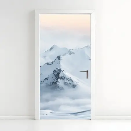 Sticker pour porte cimes enneigées du Caucase – Wallnifity®