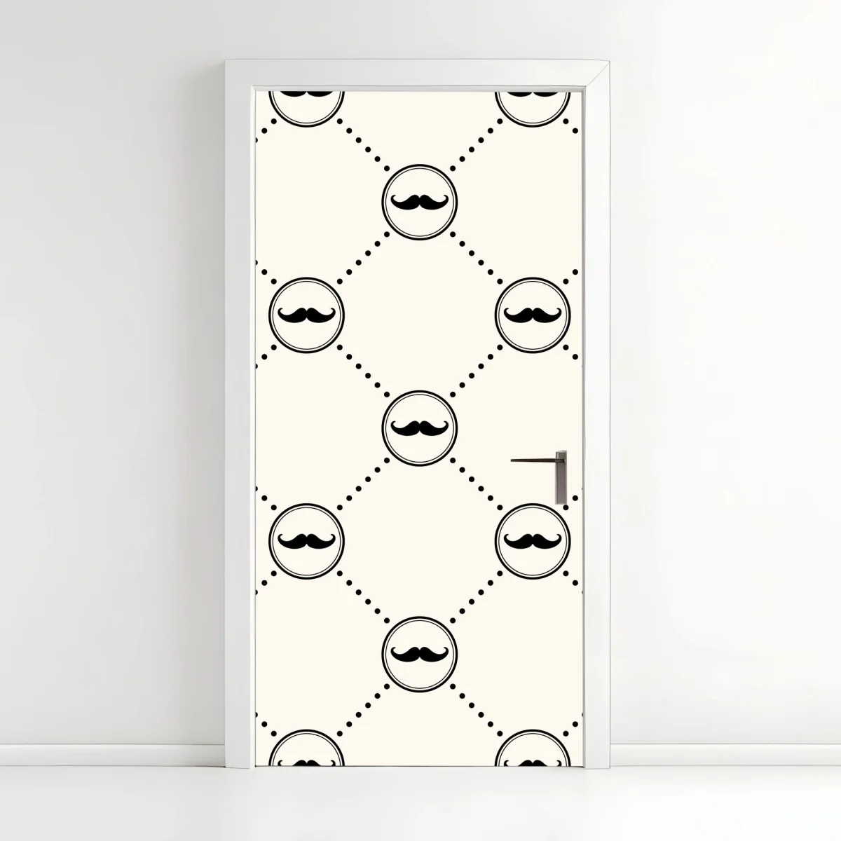 Sticker pour porte motif moustaches rétro en réseau – Wallnifity® Sticker pour porte motif moustaches rétro en réseau – Wallnifity®