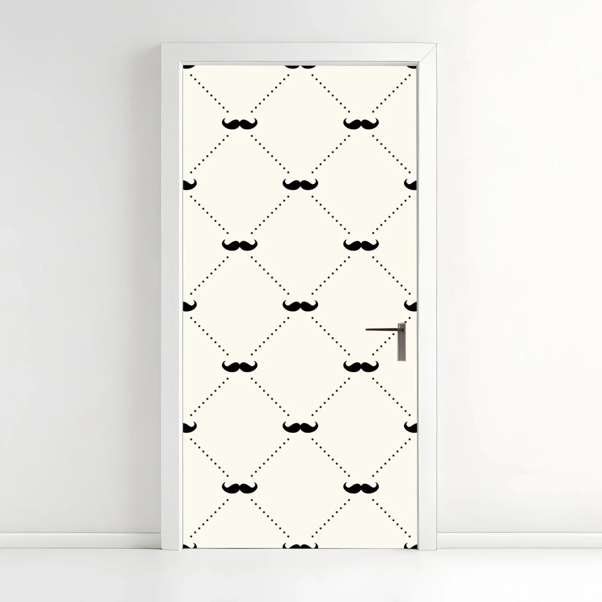 Sticker pour porte motif de moustaches rétro en losanges – Wallnifity® Sticker pour porte motif de moustaches rétro en losanges – Wallnifity®