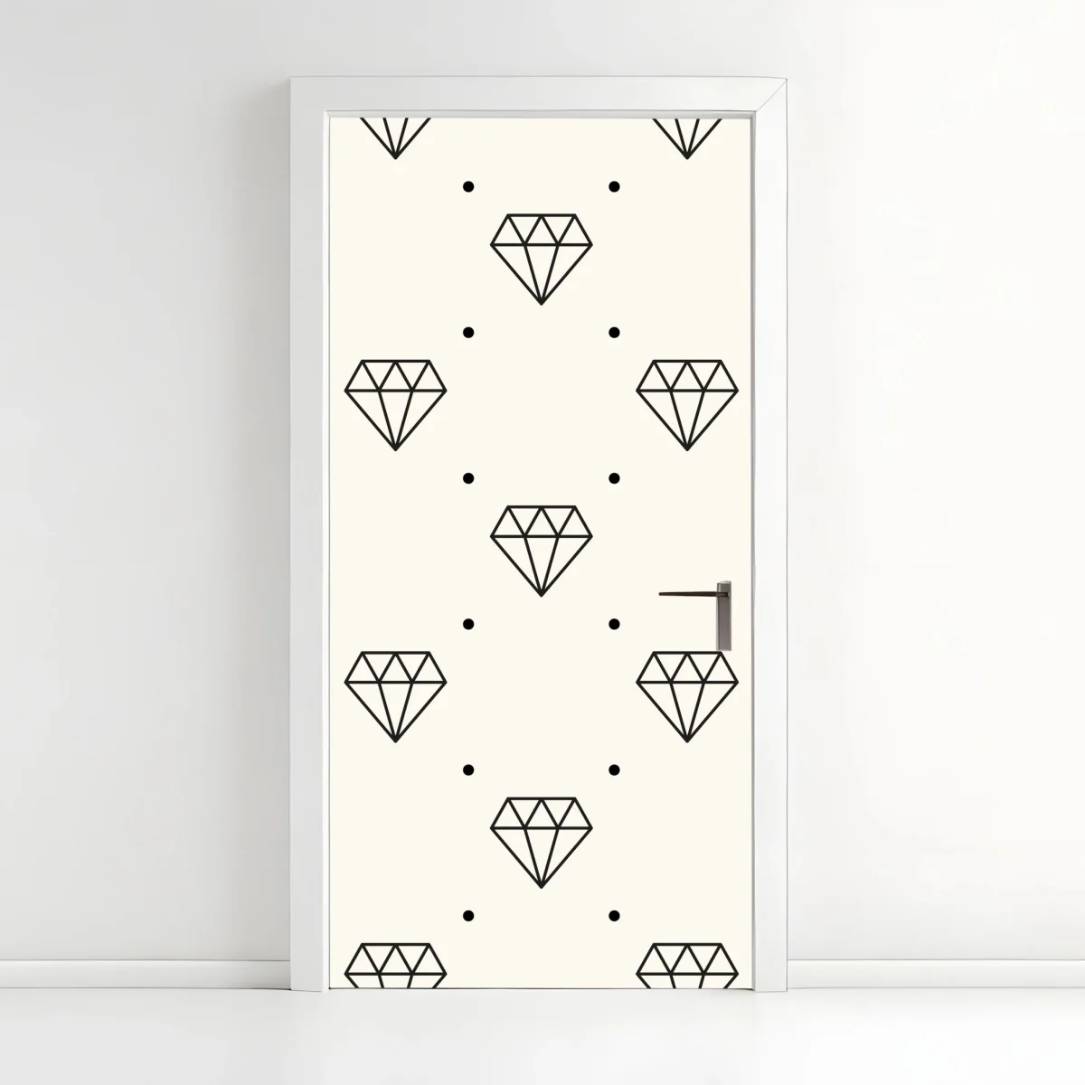 Sticker pour porte motif de diamants géométriques minimaliste – Wallnifity® Sticker pour porte motif de diamants géométriques minimaliste – Wallnifity®