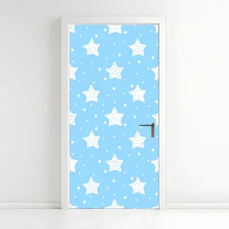 Sticker pour porte étoiles douces pour chambre d'enfant – Wallnifity®