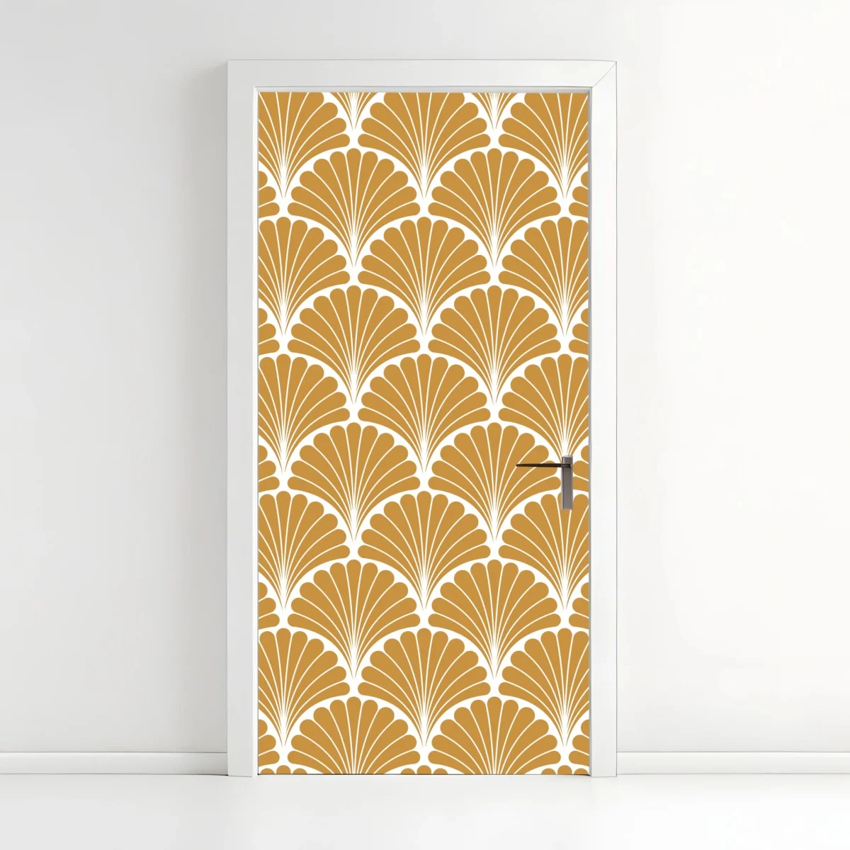 Sticker pour porte motif coquillage art déco doré – Wallnifity® Sticker pour porte motif coquillage art déco doré – Wallnifity®