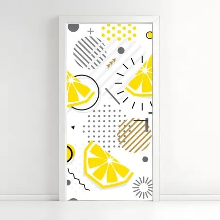 Sticker pour porte éclats d'agrumes graphiques – Wallnifity®