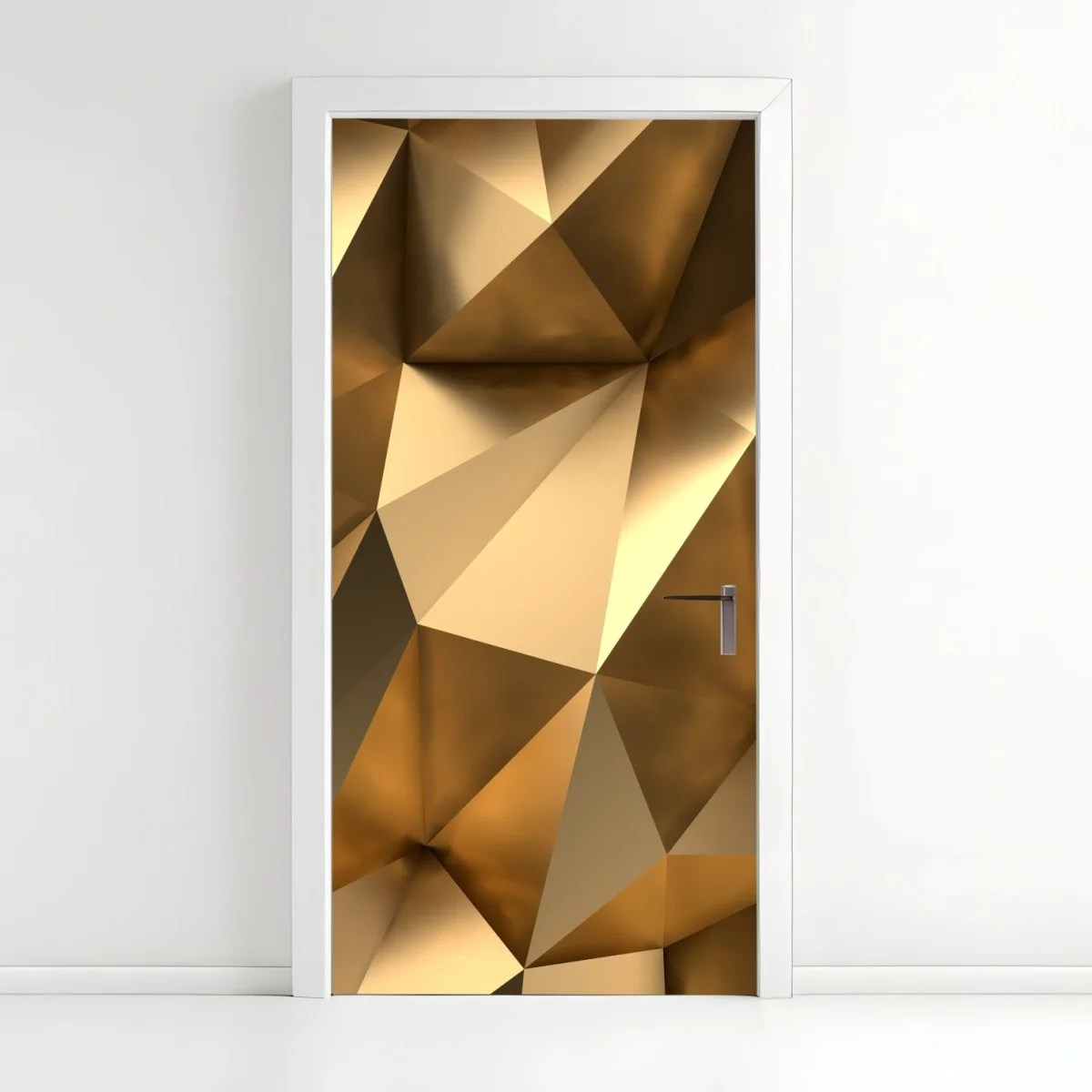 Sticker pour porte motif géométrique doré en relief – Wallnifity® Sticker pour porte motif géométrique doré en relief – Wallnifity®