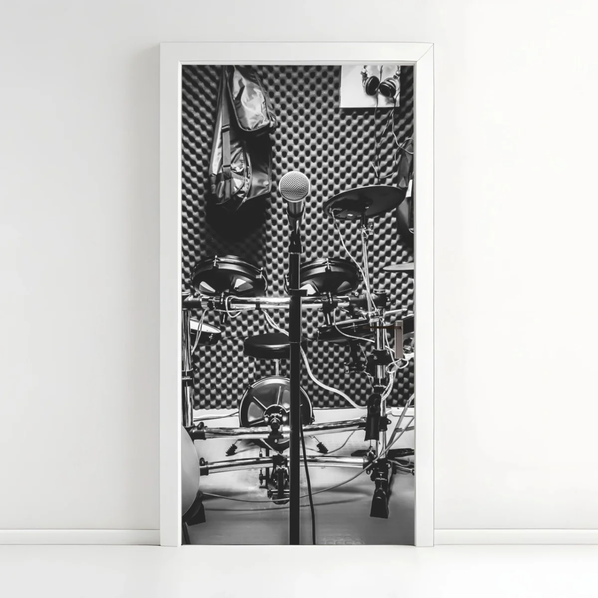 Sticker pour porte ambiance studio de répétition musicale – Wallnifity® Sticker pour porte ambiance studio de répétition musicale – Wallnifity®