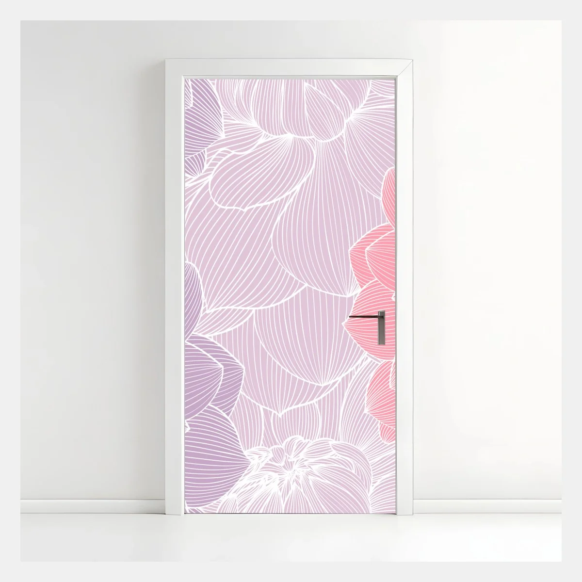 Sticker pour porte motif floral pastel délicat – Wallnifity® Sticker pour porte motif floral pastel délicat – Wallnifity®