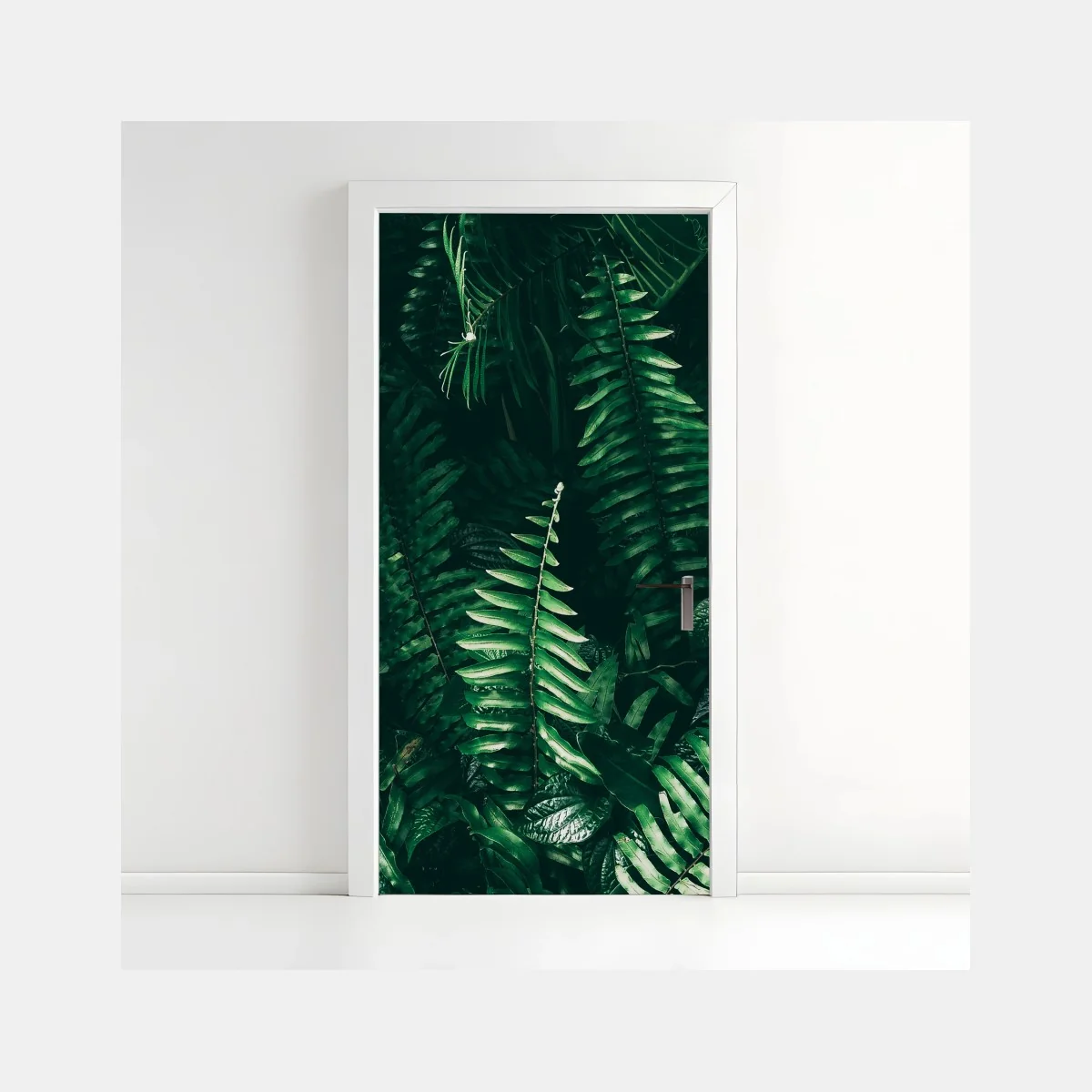 Sticker pour porte mur de feuillage tropical sombre – Wallnifity® Sticker pour porte mur de feuillage tropical sombre – Wallnifity®